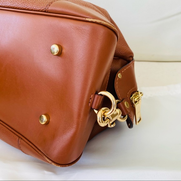 Coach Polished Pebble Lane Satchel EUC - Picture 9 of 16